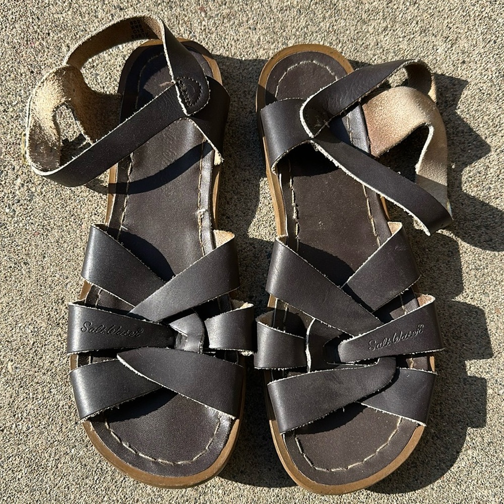 Salt Water sandals dark brown